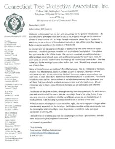 Welcome Letter Scan - CTPA (Connecticut Tree Protective Association)